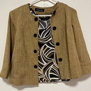 PERCEPTIONS WOMEN'S 2-PC (TANK TOPS & BLAZER) SIZE 6P-PETITE/Preowned